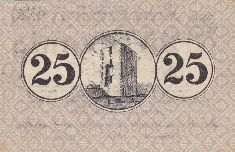 (№1920) Банкнота Германия 1920 год &quot;25 Pfennige&quot;