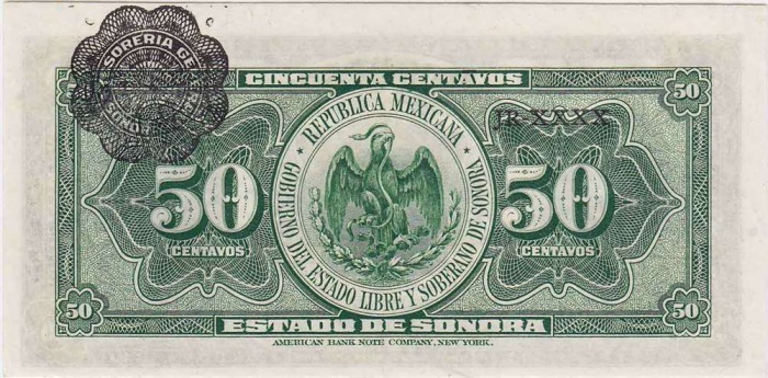 () Банкнота Мексика 1915 год   &quot;&quot;   UNC