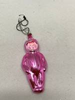 Елочная игрушка космонавт стекло СССР