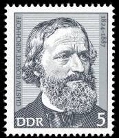 (1974-036) Марка Германия (ГДР) "Роберт Кирхгоф"    Известные личности III Θ
