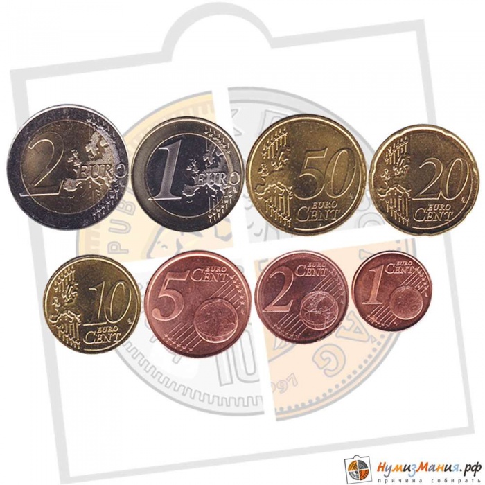 (2006) Набор монет Евро Греция 2006 год   UNC