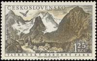 (1957-042) Марка Чехословакия "Горы Татры"    Национальный парк, Татра III Θ