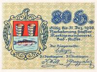 (№1920) Банкнота Австрия 1920 год "80 Heller"