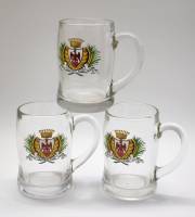Пивные кружки 3 штуки La bonne biere Франция высота 13 см 450 мл