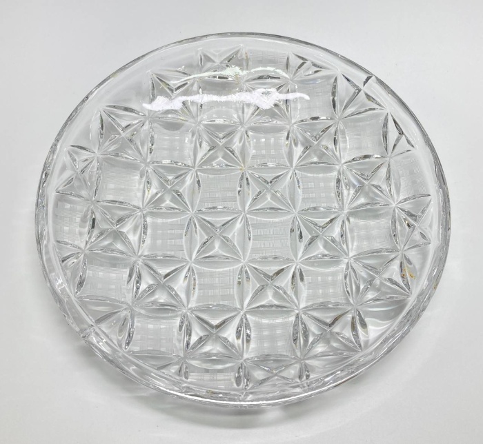 Блюдо, ЛЗХС, хрусталь