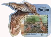 (№2015-201) Блок марок Малайзия 2015 год "Корица Выпь Ixobrychus cinnamomeus", Гашеный