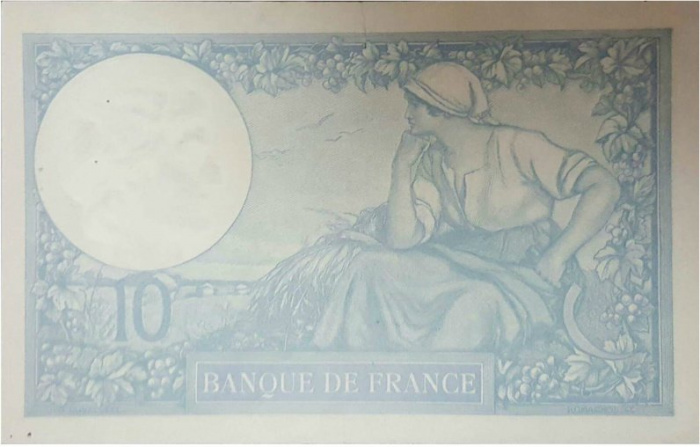 (№1939P-84a.6) Банкнота Франция 1939 год &quot;10 Francs&quot;