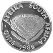 (№1988km129) Монета Южная Африка 1988 год 1/10 Protea (Великий поход)