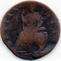 () Монета Великобритания 1693 год 1  ""   Медь  AU