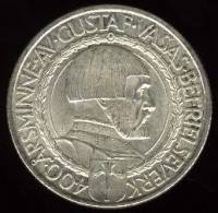 (1921) Монета Швеция 1921 год 2 кроны "Независимость. 400 лет"  Серебро Ag 800  UNC