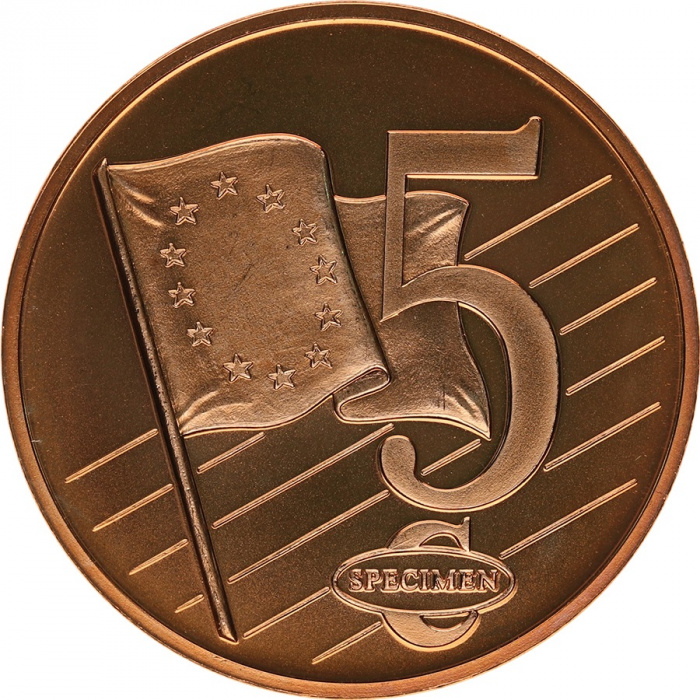 (2003) Монета Болгария 2003 год 5 евро   Пробная  UNC