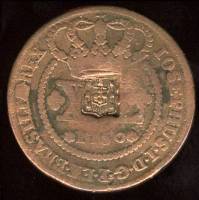 (№1809km287) Монета Бразилия 1809 год 80 Reacute;is