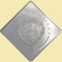 (№2007km144) Монета Палау 2007 год 1 Dollar (Иоанн Павел II)