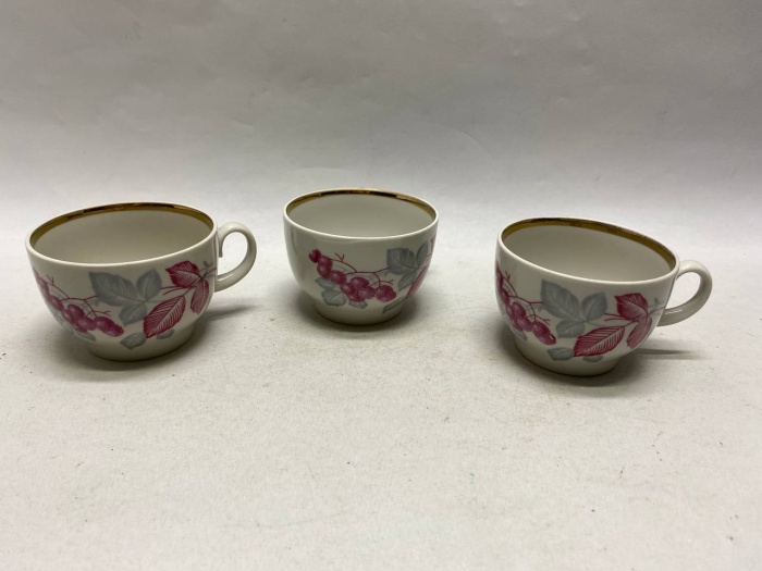 Чашка чайная Красный фарфорист 3 шт