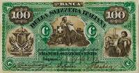 (№1877P-S538) Банкнота Швейцария 1877 год "100 Franchi"