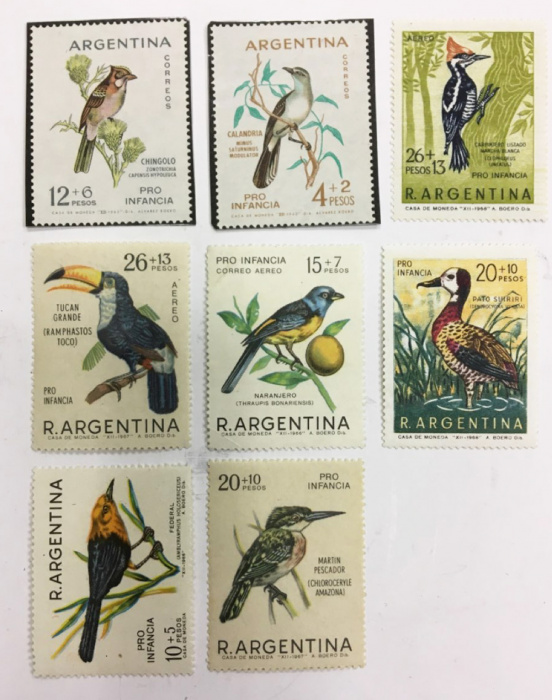 (--) Набор марок Аргентина &quot;8 шт.&quot;  Негашеные  , III O