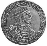 (№1651km974) Монета Австрия 1651 год frac12; Thaler