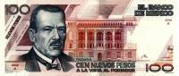 (№1992P-98a.2) Банкнота Мексика 1992 год "100 Nuevos Pesos"