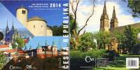 2014, 6 монет + жетон Набор монет Чехия 2014 год Прага    Буклет