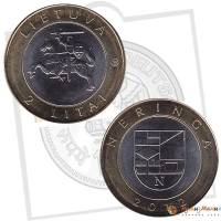 (2012) Монета Литва 2012 год 2 лита "Неринга"  Биметалл  UNC