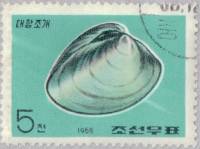 (1968-032) Марка Северная Корея "Гладкий моллюск"   Моллюски III O