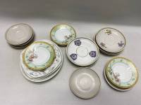 Чайные блюдца разной формы 23 шт