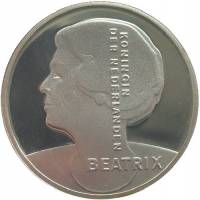 () Монета Нидерланды (Голландия) 1996 год 10  ""   Биметалл (Серебро - Ниобиум)  UNC
