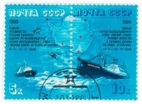 1986-077-78  Сцепка (2 м) СССР Спасательная экспедиция  Дрейф судна Михаил Сомов III Θ