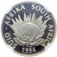 (№1994km187) Монета Южная Африка 1994 год 1/10 Protea (Censervation)