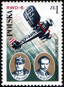 (1978-013) Марка Польша &quot;RWD-6 1932&quot;    Развитие авиации в Польше III Θ