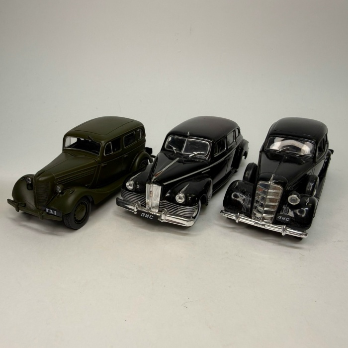 De Agostini набор моделей ГАЗ-61-40 ЗИС-110 ЗИС-101А 1:43 без блистера