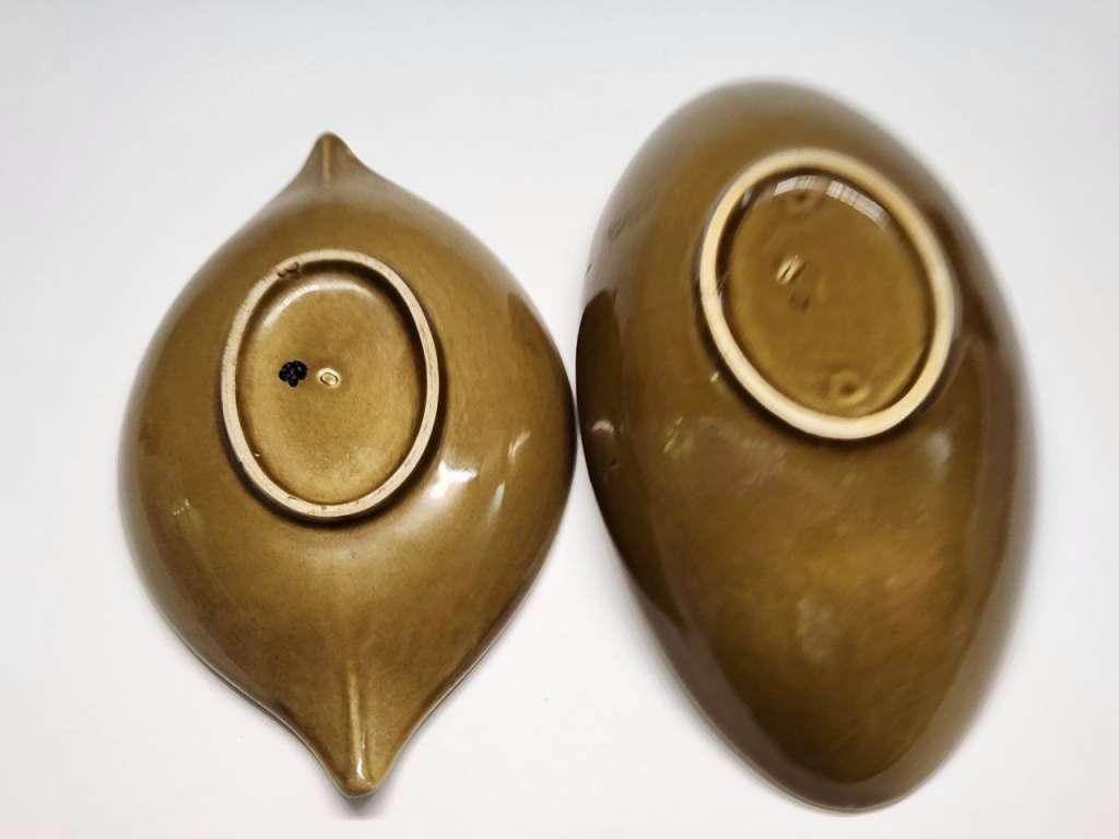 Блюда 2 шт овальные фаянс СССР ЛОЗ винтаж