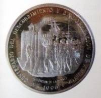 (№1990km78) Монета Доминиканская Республика 1990 год 100 Pesos (500-й Энн. Диск. пож)