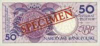 (№1990P-169s) Банкнота Польша 1990 год "50 Złotych"