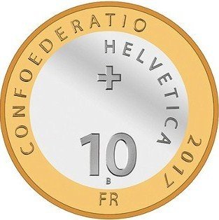 () Монета Швейцария 2017 год 10 франков &quot;&quot;   AU