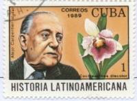 (1989-066) Марка Куба "Альехо Карпентьер"    История Латинской Америки III Θ