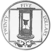 () Монета Британские Виргинские острова 1988 год 25  ""    AU