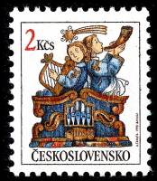 (1992-029) Марка Чехословакия "Музыканты" ,  III O