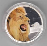 (2016) Монета Остров Ниуэ 2016 год 2 доллара "Короли континентов. Лев"  Цветная  Футляр