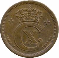 (№1913km812.1) Монета Дания 1913 год 1 Oslash;re (ВБП сердца)