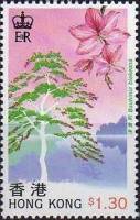 (№1988-541) Марка Гонконг 1988 год "Бауайния blakeana", Гашеная