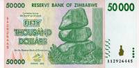 () Банкнота Зимбабве 2008 год 50 000  ""   UNC
