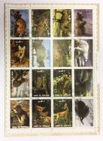 --  Блок марок  Кайвайн 1 шт.  Гашёные , III Θ