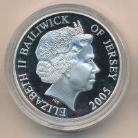 () Монета Остров Джерси 2005 год 5 фунтов ""   UNC