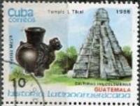 (1986-073) Марка Куба "Ваза"    История Латинской Америки II Θ