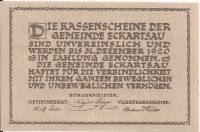 (№1920) Банкнота Австрия 1920 год "20 Heller"