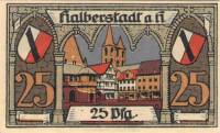 (№1920) Банкнота Германия 1920 год "25 Pfennig"