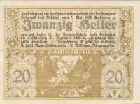 (№1920) Банкнота Австрия 1920 год "20 Heller"