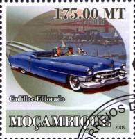 (№2009-3157) Марка Мозамбик 2009 год "История автомобильного транспорта III Древний автомобилей", Га