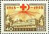 1958-111 Марка СССР Советский госпиталь   Общество Красного Креста и Полумесяца 40 лет II O